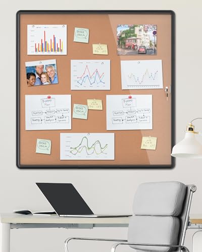 38"x38" Enclosed Bulletin Board