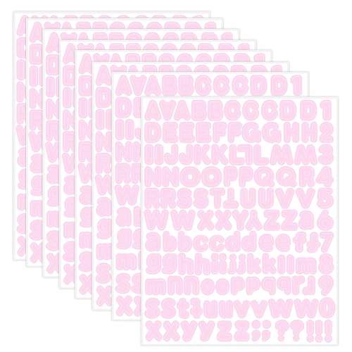 Pink Alphabet Stickers