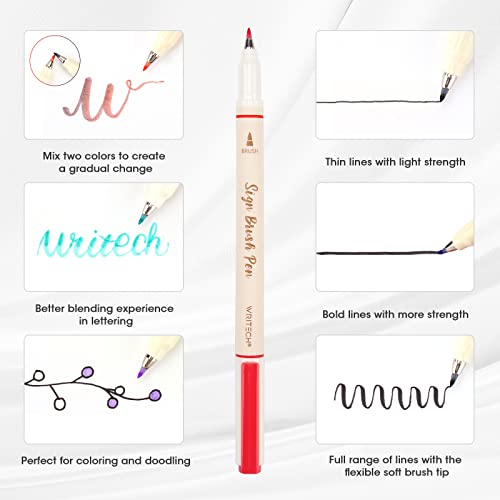 Brush Tip Marker Pens (12 Count)