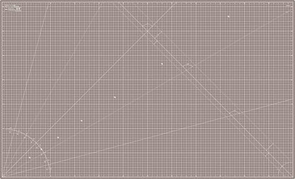 Cutting Mat 36x60 Black & Taupe