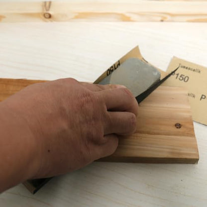 30Pcs 9 x 3.6 Inchs 150 Grit Wet and Dry Handmade Universal Sanding Sheets