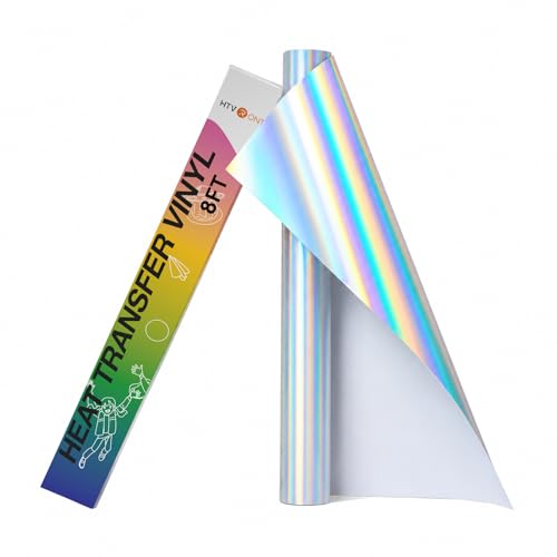 Metallic Holographic Silver Iron on Vinyl
