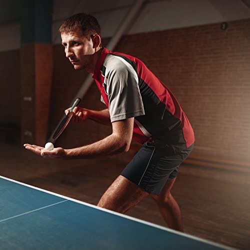 Table Tennis Paddle Set with Retractable Net (6 Count)