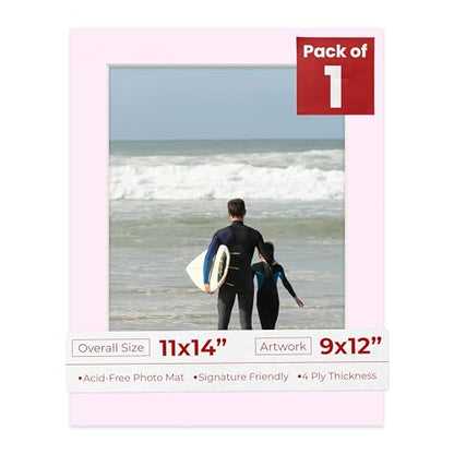 11x14 Mat Bevel Cut for 9x12 Photos