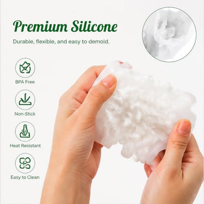6 PCS 3D Christmas Tree Pinecone Silicone Molds