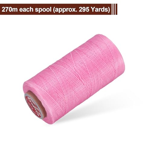Flat Leather Sewing Waxed Thread