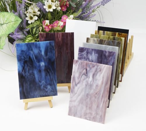 26 Pieces Stained Glass Sheets Variety Pack (26 Count)
