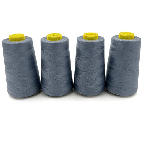 4 Cones of 3000 Yards Each Spool Thread for All Purpose (36000 Foot)