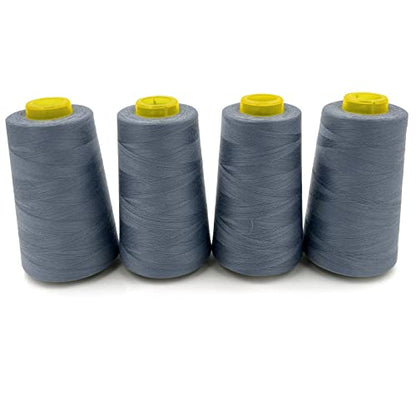 4 Cones of 3000 Yards Each Spool Thread for All Purpose (36000 Foot)