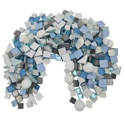 1.1LB Mixed Color Irregular Crystal Mosaic Tiles (17.637 Ounce)