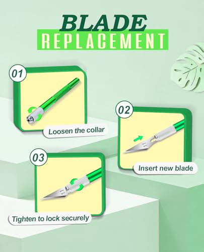 Craft Knife with 10 Extra #11 Blades