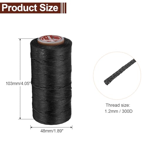 Flat Leather Sewing Waxed Thread