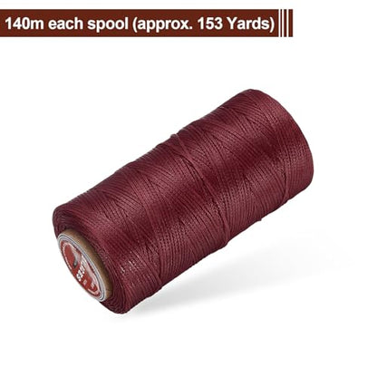 Flat Leather Sewing Waxed Thread