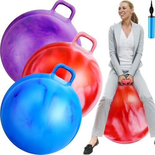 3 Pcs 29 Inch Bouncing Ball with Handle