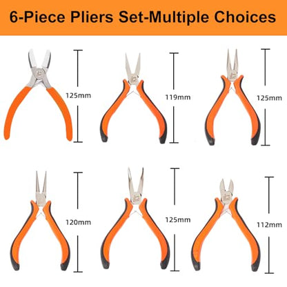 6PCS Jewelry Pliers Set with Acrylic Pallet