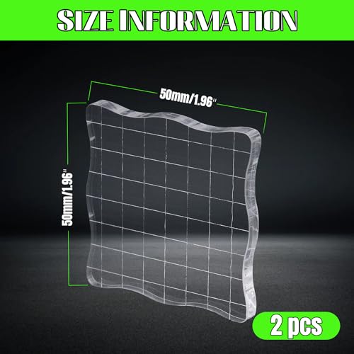 2Pcs Clear Stamp Blocks Set (2 Count)