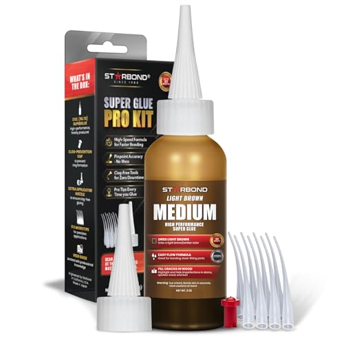 Light Brown Medium CA Glue Pro Kit (2 Ounce)