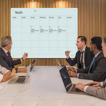 Magnetic Glass Monthly Calendar Whiteboard