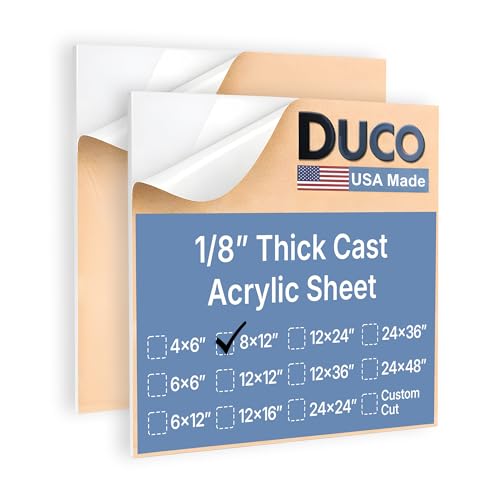 Duco White Cast Acrylic Sheets 1 (2 Sq Ft)