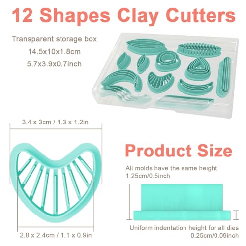 Polymer Clay Cutters (12 Count)