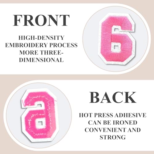 Number Iron On Patches (50 Count)