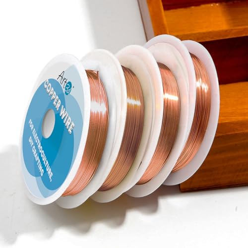 18 Gauge Bendable Pure Soft Copper Wire for DIY (60 Foot)