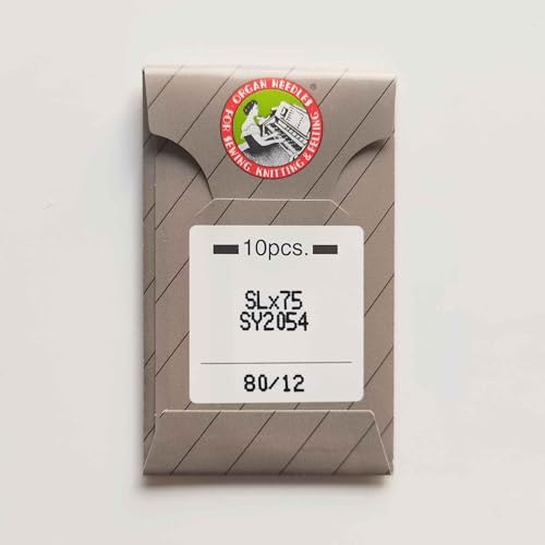 10PCS SLX75 SY2054 Organ Serger Overlock Sewing Machine Needle for Singer 14U Sharp (10 Count)