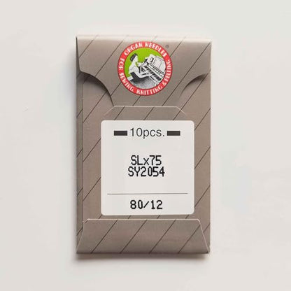 10PCS SLX75 SY2054 Organ Serger Overlock Sewing Machine Needle for Singer 14U Sharp (10 Count)