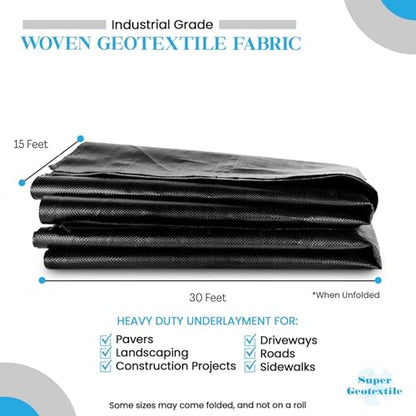 Woven Geotextile Fabric for Driveway and Road Stabilization