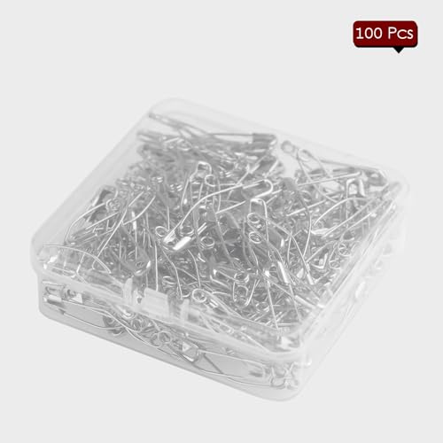 100 Pcs Curved Safety Pins for Quilting Basting Pins 38mm (100 Count)