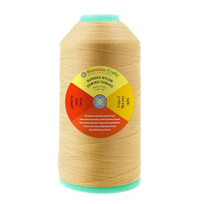 Size 46 210D T45 Tan Bonded Nylon Thread (8529 Foot)