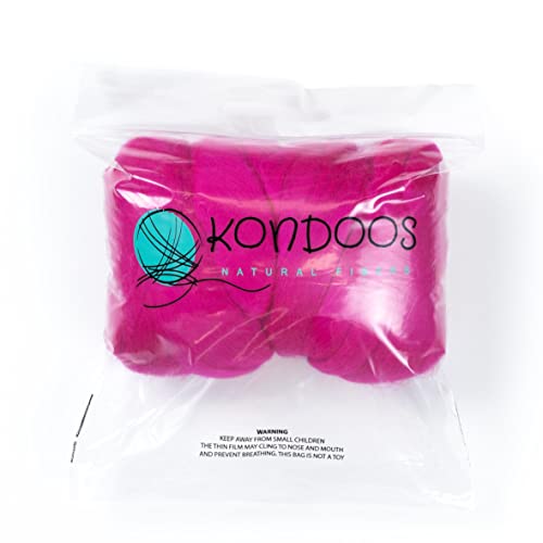 Colored Natural Wool roving (8 Ounce)