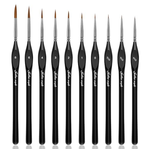 Detail Paint Brushes Set 10pcs