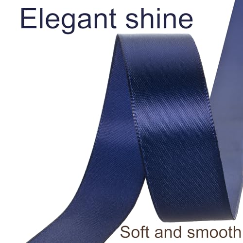1 Inch Navy Blue Ribbon 50Yards
