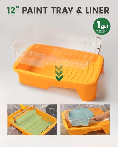 12 Inch Paint Roller Kit with Extension Pole