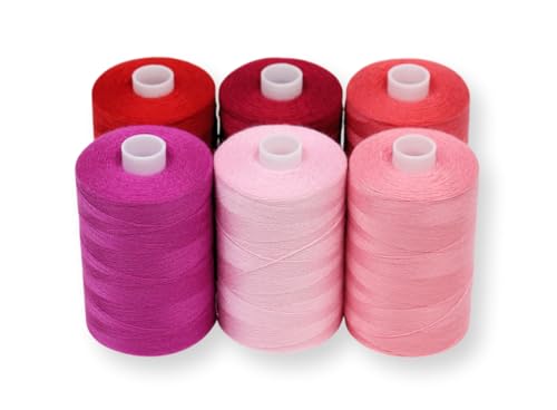 Sewing Thread in Red & Pink Color Tones