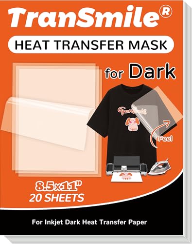 Heat Transfer Mask for Inkjet Dark Heat Transfer Paper (20 Count)