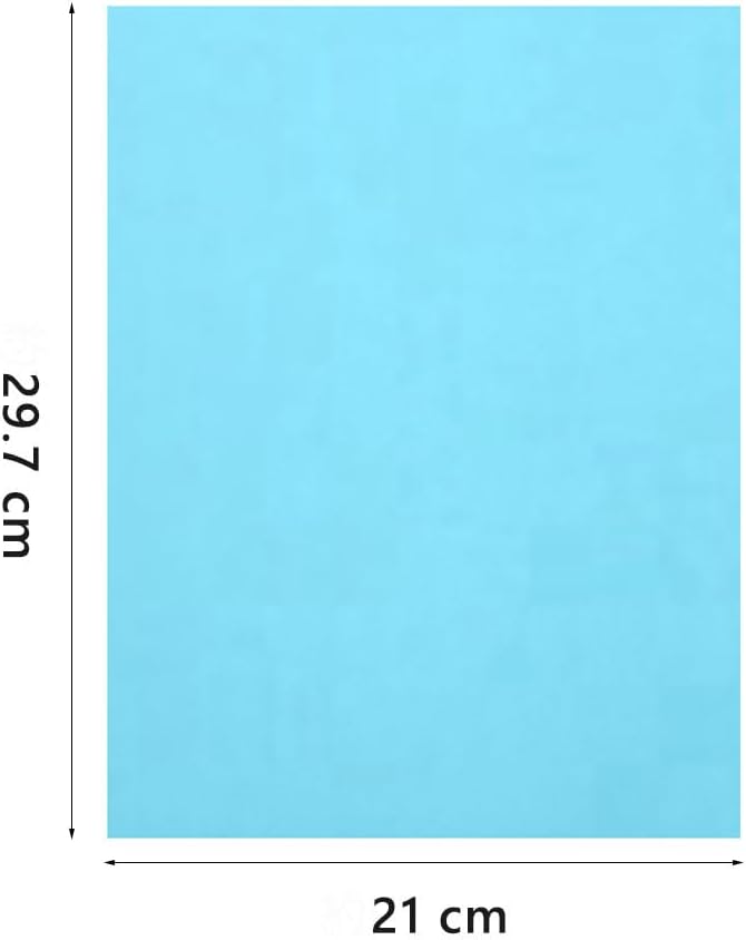 A4 Origami Paper Light Blue 100 Sheets, 8.27×11.7 inch Double Sided Color Easy Fold Big Origami Paper A4 Colored Copy Paper Thin 70gsm for Beginners, DIY handwork Art and Craft Projects (210 x 297 mm) - Crafty Corner