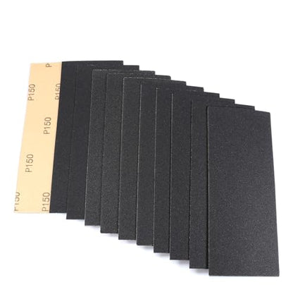 30Pcs 9 x 3.6 Inchs 150 Grit Wet and Dry Handmade Universal Sanding Sheets