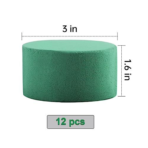 12Pcs Round Floral Foam Blocks