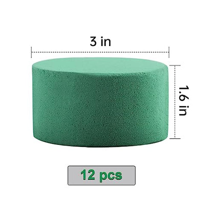 12Pcs Round Floral Foam Blocks
