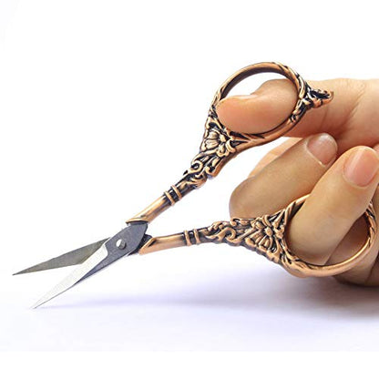 Vintage European Style Scissors Stainless Steel for Cross Stitch