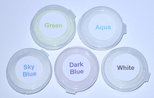 Neutral 5 Color Pack Glow in The Dark Pigment Powder (2.12 Ounce)