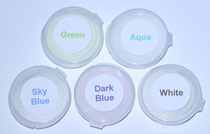 Neutral 5 Color Pack Glow in The Dark Pigment Powder (2.12 Ounce)
