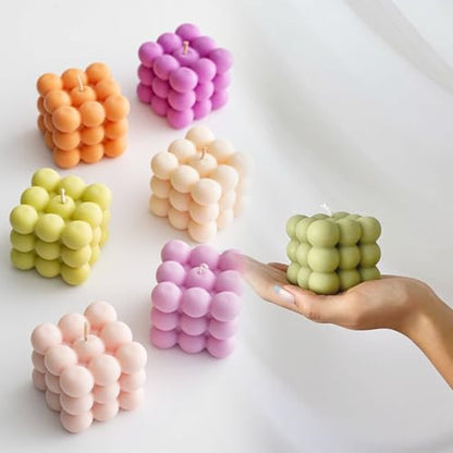 6pcs Silicone Candle Making Molds Kit Set (6 Count)