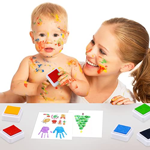 Ink Pad 12 Colors Washable Stamp Pad for Kids…