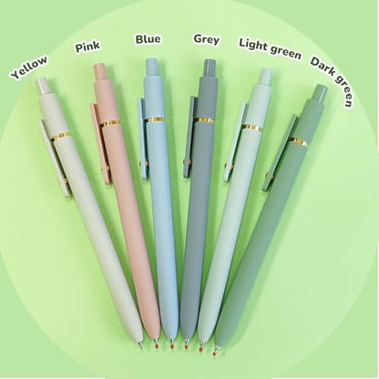 Gel Pens 6 Pcs Black Ink Pens for Women (6 Count)