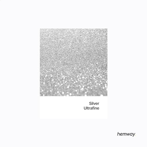 Resin Glitter Silver 100g Ultrafine Polyurethane & Epoxy Glitter (3.5 Ounce)