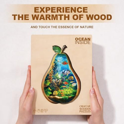 Ocean Inside Puzzles Adults Gifts Wooden 180 Pieces 14.1 * 9.7in