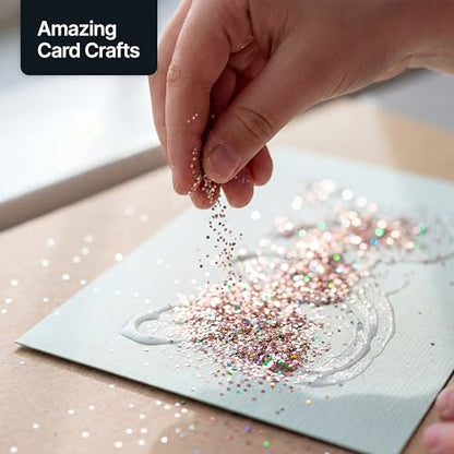 Craft Glitter Shaker Rose Gold Holographic 110g Super Chunky (3.9 Ounce)